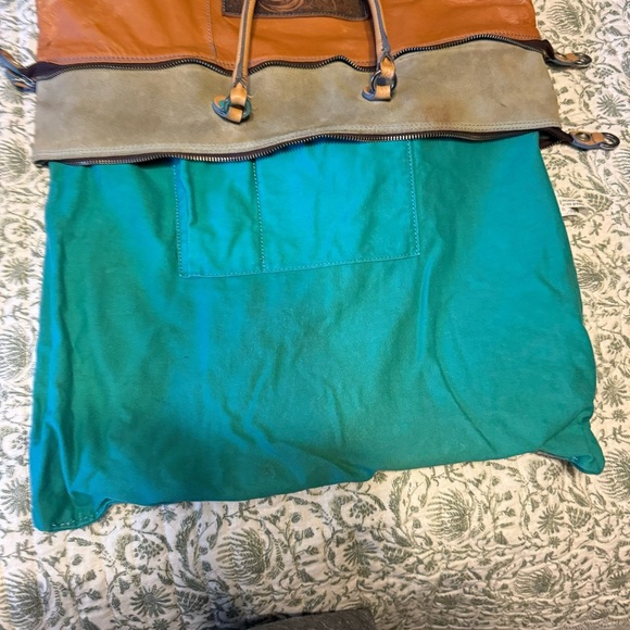 Gabs Cognac Music Hall Art Nouveau patchwork Butter Leather made in Italy - Picture 14 of 16